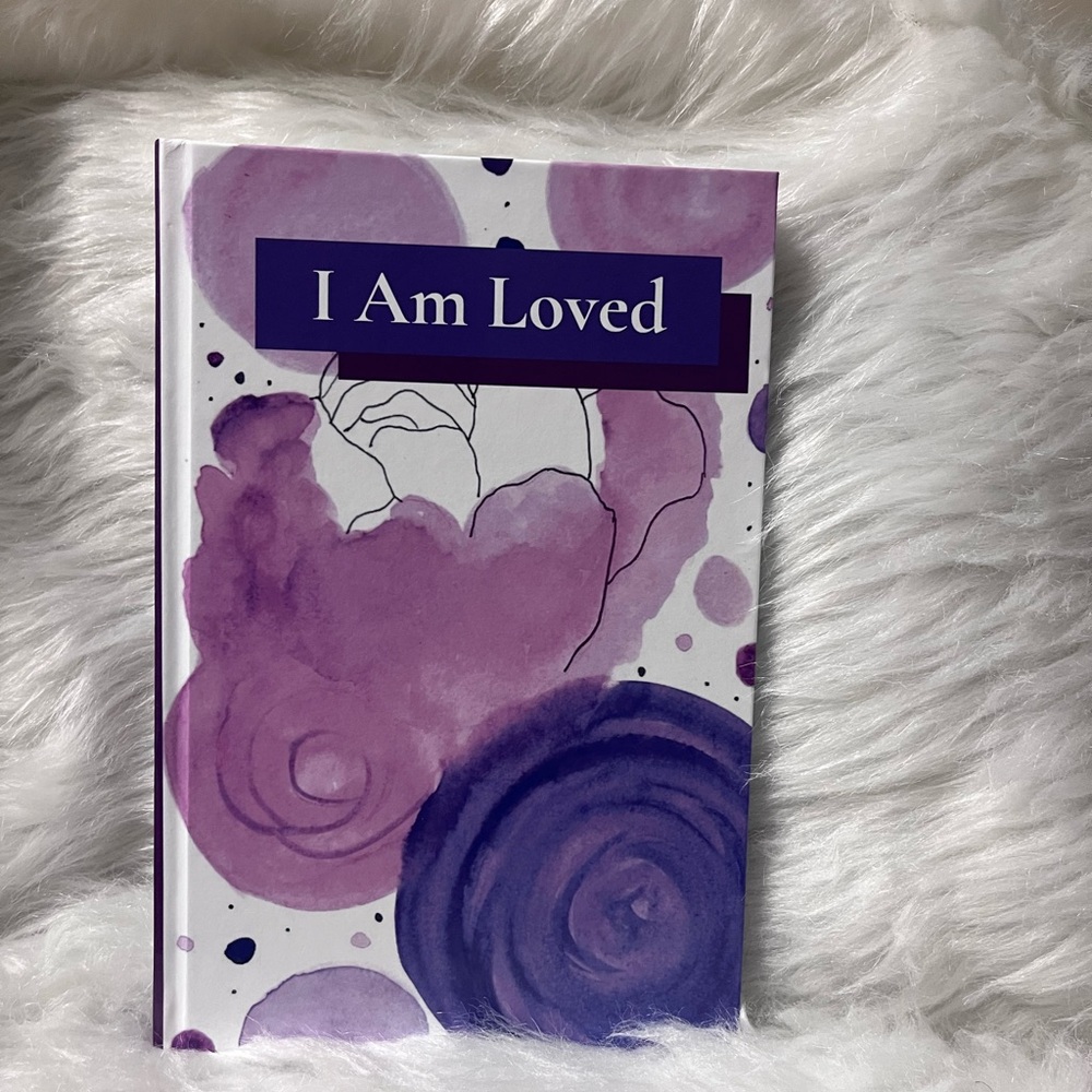 “I Am Loved “ Blank-lined 120-page hardcover journal.